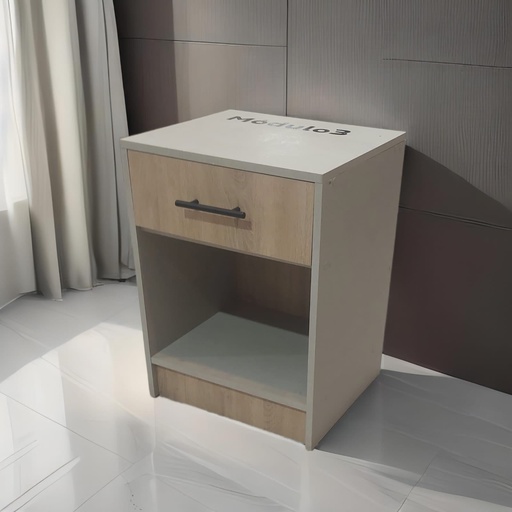 Mesa de noche de de acacia